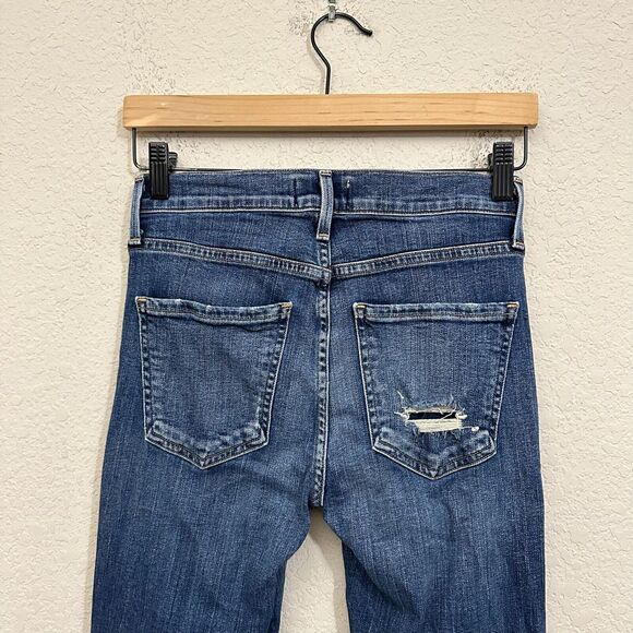 AGOLDE Sophie Jeans Kansas City High Rise Skinny Distressed Ripped - Picture 7 of 14